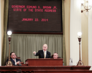 Calif. Gov. Brown delivers 2014 State of the State Address. Photo Credit: Justin Short, Office of the Governor.